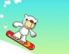 Juego Snowboarding de un Oso Polar